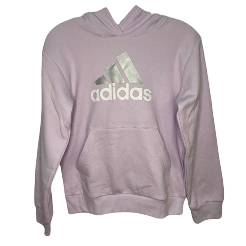 adidas Big Girls Fleece Hoodie
Light Purple with Metallic Logo